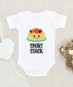 Cute Short Stack Pancakes Baby Onesie - Pancakes Baby Onesie - Short Stack Onesie NW0112 0-3 Months Official ONESIE Merch