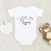 Cute I Love My Mommy Onesie - Mommy Baby Clothes - Mommy Baby Onesie NW0112 0-3 Months Official ONESIE Merch
