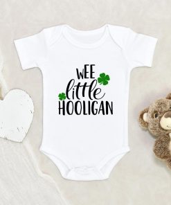 Funny Irish Baby Onesie - Wee Little Hooligan Baby Onesie - St. Patrick's Day Baby Onesie NW0112 0-3 Months Official ONESIE Merch