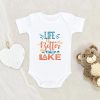 Life Is Better At The Lake Onesie - Lake Life Baby Onesie - Adventure Onesie - Little Camper Onesie NW0112 0-3 Months Official ONESIE Merch