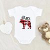 Buffalo Plaid Wolf Onesie - Baby Wolf Onesie - Cute Baby Onesie NW0112 0-3 Months Official ONESIE Merch