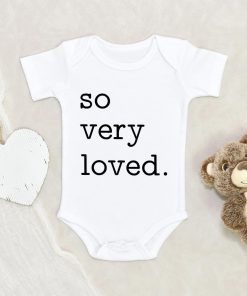 I Am Loved Baby Onesie - So Very Loved Baby Onesie - Cute Valentines Day Baby Clothes NW0112 0-3 Months Official ONESIE Merch