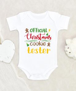 Cookie Tester Baby Onesie - Christmas Cookie Tester Baby Onesie - Funny Christmas Onesie NW0112 0-3 Months Official ONESIE Merch