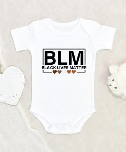 Civil Rights Onesie - Black Lives Matter Heart Onesie - Human Rights Activist Onesie - Empowerment Baby Clothes - Future Activist Baby Onesie NW0112 0-3 Months Official ONESIE Merch