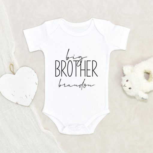 Cute Big Brother Gift For Boy - Big Brother Onesie - Big Brother Baby Onesie - Big Brother Onesie - Big Brother Announcement Gift For Boy NW0112 0-3 Months Official ONESIE Merch