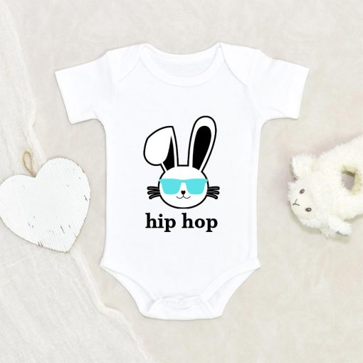 Funny Bunny Baby Clothes - Cute Hipster Easter Boys Onesie - Cute Easter Boys Gift - Hip Hop Boy Onesie NW0112 0-3 Months Official ONESIE Merch