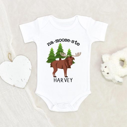 Funny Na-Moose-Ste Onesie - Funny Baby Onesie - Moose Baby Boy Onesie - Moose Onesie - Moose Baby Shower Gift NW0112 0-3 Months Official ONESIE Merch