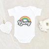 Lucky Unisex Baby Onesie - St. Patrick's Day Lucky Onesie - Cute Lucky Rainbow Onesie NW0112 0-3 Months Official ONESIE Merch