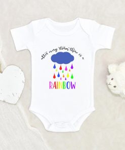 It Takes Both Rain & Shine To Make A Rainbow IVF Onesie - Sibling Memorial Onesie - Rainbow Baby Pregnancy Announcement NW0112 0-3 Months Official ONESIE Merch