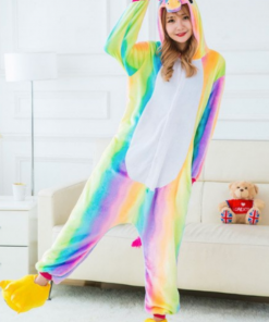 Cozy Rinbow Unicorn Onseie | Onesieful OF0112 Small Official ONESIE Merch