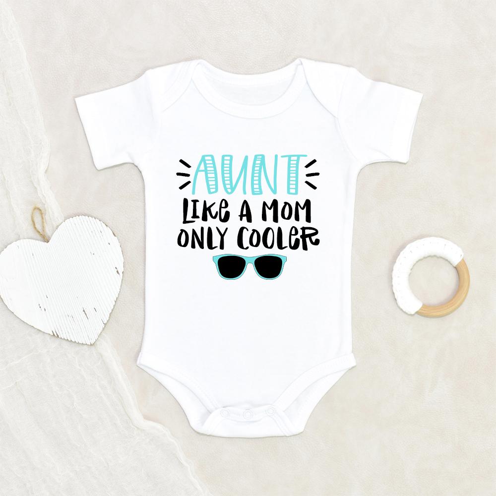 Cool Aunt Baby Onesie - Cute Baby Onesie - Aunt Like A Mom Only Cooler - Aunt Onesie NW0112 0-3 Months Official ONESIE Merch