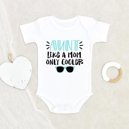 Cool Aunt Baby Onesie - Cute Baby Onesie - Aunt Like A Mom Only Cooler - Aunt Onesie NW0112 0-3 Months Official ONESIE Merch