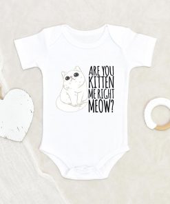 Are You Kitten Me Right Meow? Baby Onesie - Cat Baby Clothes - Cat Onesie NW0112 0-3 Months Official ONESIE Merch