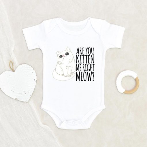 Are You Kitten Me Right Meow? Baby Onesie - Cat Baby Clothes - Cat Onesie NW0112 0-3 Months Official ONESIE Merch
