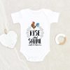 Cow Baby Boy Shower Gift - Country Baby Clothes - Rooster Rise and Shine Mother Cluckers Onesie - Baby Boy Farm Onesie NW0112 0-3 Months Official ONESIE Merch