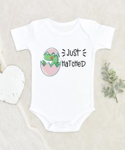 Dinosaur Egg Baby Onesie - Just Hatched Dinosaur Onesie - Cute Baby Clothes - Dinosaur Baby Onesie NW0112 0-3 Months Official ONESIE Merch
