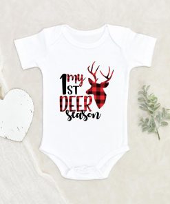 Deer Season Plaid Baby Onesie - My 1st Deer Season Onesie - Deer Hunting Baby Onesie NW0112 0-3 Months Official ONESIE Merch