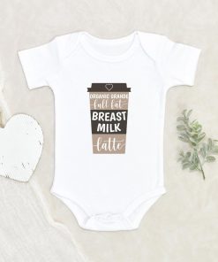 Coffee Baby Onesie - Breastfed Baby Onesie - Breast Milk Latte Baby Onesie - Cute Latte Onesie NW0112 0-3 Months Official ONESIE Merch