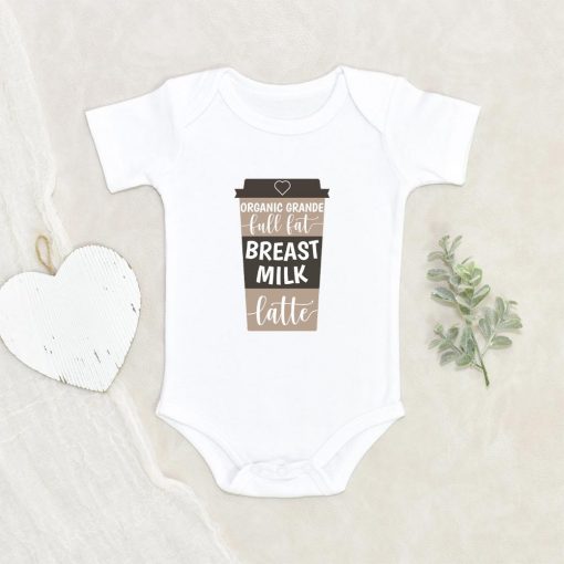 Coffee Baby Onesie - Breastfed Baby Onesie - Breast Milk Latte Baby Onesie - Cute Latte Onesie NW0112 0-3 Months Official ONESIE Merch