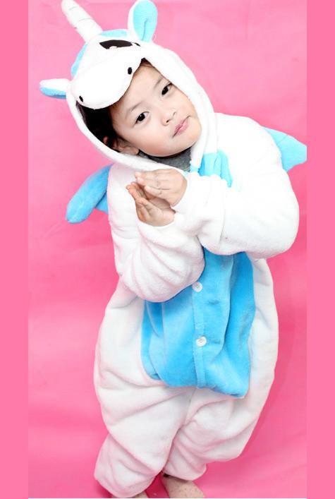 Baby Blue Magical Unicorn Kids Onesie | Onesieful OF0112 XS (100) - 2-4 years - 85-100 CM Official ONESIE Merch