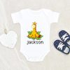 Giraffe Baby Shower Gift – Cute Baby Onesie - Giraffe Onesie – Personalized Giraffe Baby Onesie – Giraffe Baby Clothes NW0112 0-3 Months Official ONESIE Merch