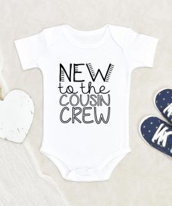 Cousin Crew Baby Clothes - New To The Cousin Crew Onesie - Cousin Announcement Onesie - Cousin Crew Baby Shower Gift NW0112 0-3 Months Official ONESIE Merch