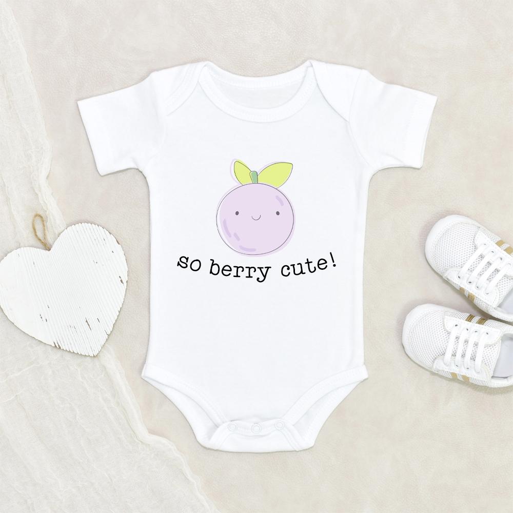 Blueberry Baby Onesie - Cute Baby Onesie - Fruit Baby Onesie - Modern Baby Onesie - So Berry Cute Onesie NW0112 0-3 Months Official ONESIE Merch