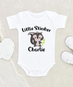 Funny Skunk Baby Onesie - Skunk Baby Onesie - Little Stinker Baby Onesie - Little Stinker Onesie - Personalized Skunk Onesie NW0112 0-3 Months Official ONESIE Merch