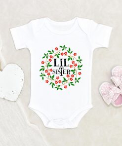 Lil Sister Onesie - Little Sister Onesie - Little Sister Baby Clothes - Cute Little Sister Baby Onesie NW0112 0-3 Months Official ONESIE Merch