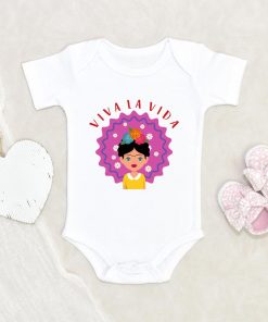 Feminist Onesie - Frida Baby Onesie - Viva La Vida Onesie - Feminism Baby Clothes NW0112 0-3 Months Official ONESIE Merch