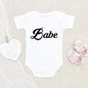 Baby Girl Onesie - Babe Onesie - Girls Babe Clothes - Cute Summer Onesie NW0112 0-3 Months Official ONESIE Merch