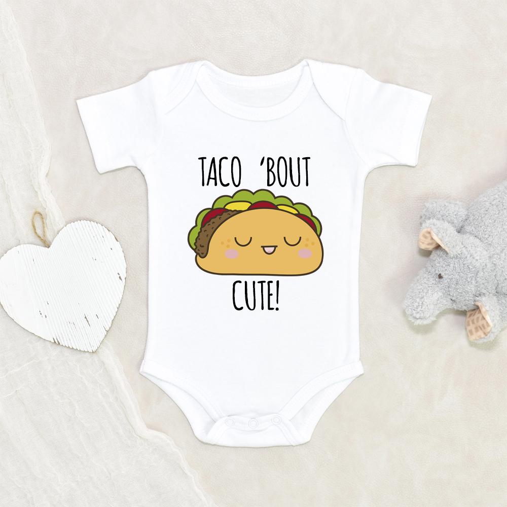 Cute Taco Onesie - Taco 'Bout Cute Baby Onesie - Mexican Baby Clothes NW0112 0-3 Months Official ONESIE Merch