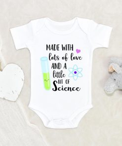 Made With Love And Science Onesie - IVF Baby Onesie - Cute In Vitro Fertilization Baby Clothes NW0112 0-3 Months Official ONESIE Merch