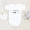 Coming Soon Baby Onesie - Pregnancy Baby Reveal Baby Clothes - Pregnancy Announcement Baby Onesies NW0112 0-3 Months Official ONESIE Merch