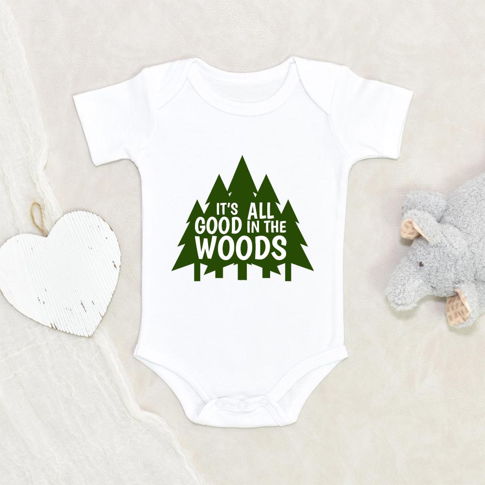 Little Camper Baby Clothes - Adventure Onesie - It's All Good In The Woods Onesie - Hiking Baby Onesie NW0112 0-3 Months Official ONESIE Merch