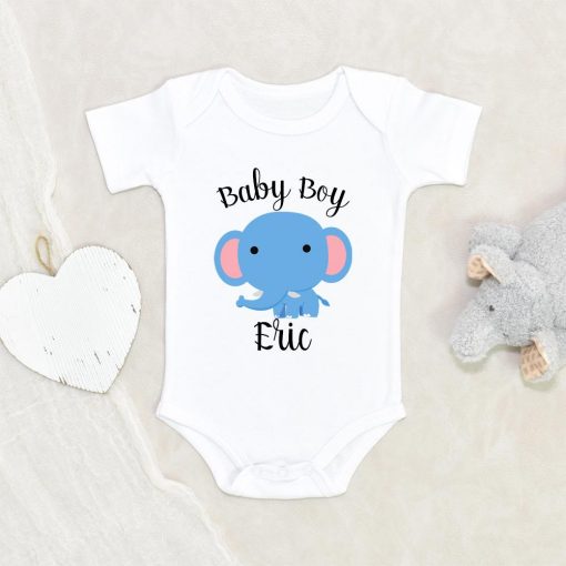 Custom Baby Gift - Newborn Personalization Onesie - Baby Boy Onesie - Pregnancy Reveal Onesie - Name Announcement Custom Onesie NW0112 0-3 Months Official ONESIE Merch