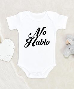 Funny Baby Clothes - No Hablo Baby Boy Onesie - Mexican Baby Onesie - Cute Spanish Baby Clothes NW0112 0-3 Months Official ONESIE Merch