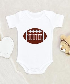 Football Name Baby Onesie - Personalized Football Onesie - Football Baby Clothes - Cute Fall Onesie NW0112 0-3 Months Official ONESIE Merch