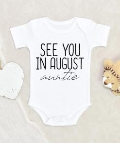 Custom Onesie - Baby Newborn Personalization Onesie - Auntie To Be Reveal Onesie - Pregnancy Reveal Aunt Baby Onesie NW0112 0-3 Months Official ONESIE Merch
