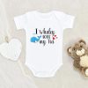 Animal Baby Onesie - Cute Whale Baby Onesie - I Whaley Love My Tia Baby Onesie - Tia Baby Clothes - Cute Baby Onesie NW0112 0-3 Months Official ONESIE Merch