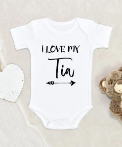 Cute Tia Baby Onesie - Newborn Baby Onesie - I Love My Tia Baby Onesie - Cute Baby Clothes - Tia Baby Clothes NW0112 0-3 Months Official ONESIE Merch