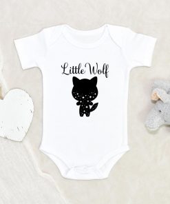 Boho Wolf Baby Onesie - Wolf Baby Clothes - Little Wolf Boho Onesie - Pregnancy Announcement Onesie NW0112 0-3 Months Official ONESIE Merch