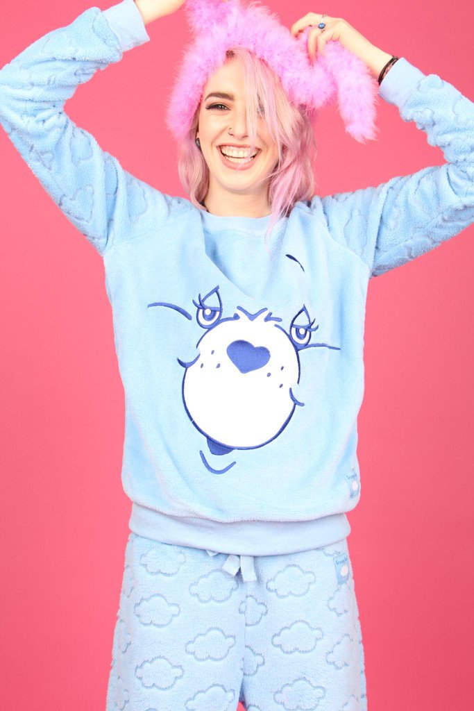 Care Bear Grumpy Bear Pyjama Set | Primark OF0112 Small UK6-8 D/NL/B34-36 Official ONESIE Merch