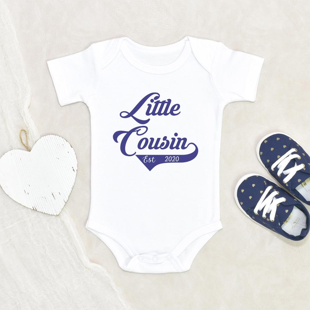 Little Cousin Unisex Onesie - Little Cousin Onesie - Little Cousin Clothes - Cute Cousin Baby Onesie - Personalized Pregnancy Announcement NW0112 0-3 Months Official ONESIE Merch