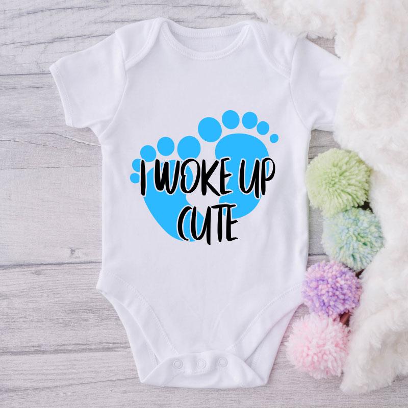 I Woke Up Cute-Onesie-Best Gift For Babies-Adorable Baby Clothes-Clothes For Baby-Best Gift For Papa-Best Gift For Mama-Cute Onesie NW0112 0-3 Months Official ONESIE Merch
