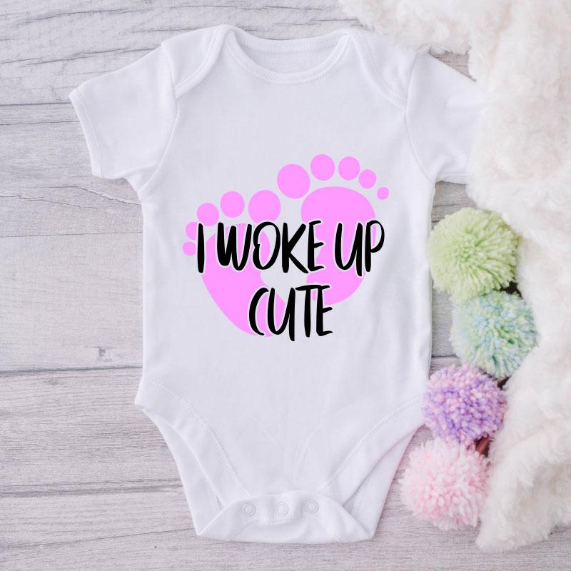 I Woke Up Cute-Onesie-Best Gift For Babies-Adorable Baby Clothes-Clothes For Baby-Best Gift For Papa-Best Gift For Mama-Cute Onesie NW0112 0-3 Months Official ONESIE Merch