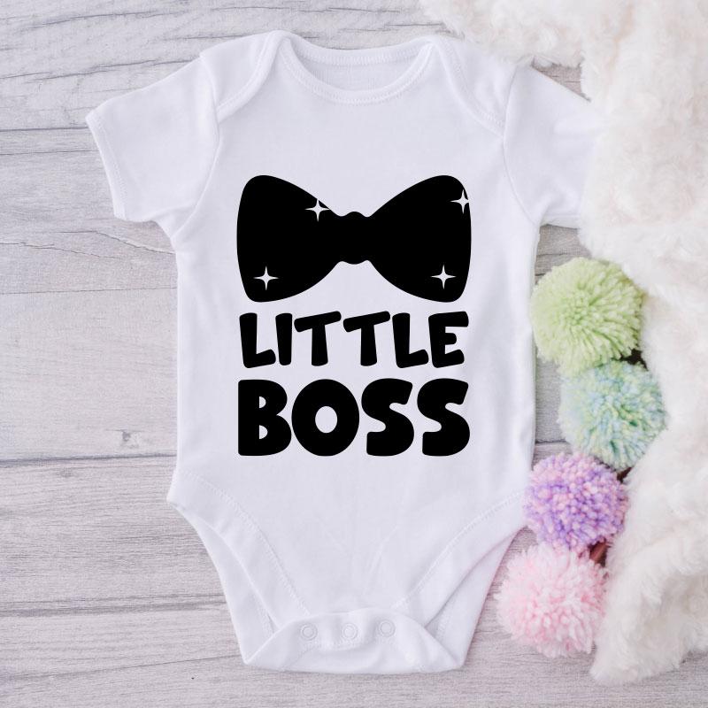 Little Boss-Onesie-Best Gift For Babies-Adorable Baby Clothes-Clothes For Baby-Best Gift For Papa-Best Gift For Mama-Cute Onesie NW0112 0-3 Months Official ONESIE Merch