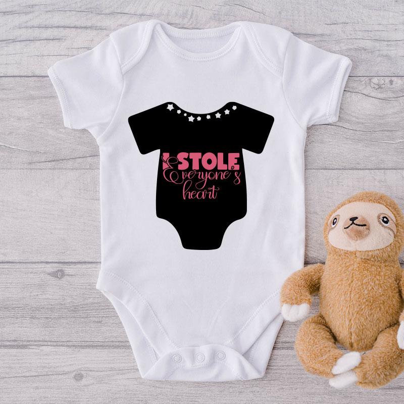 I Stole Everyone's Heart-Onesie-Best Gift For Babies-Adorable Baby Clothes-Clothes For Baby-Best Gift For Papa-Best Gift For Mama-Cute Onesie NW0112 0-3 Months Official ONESIE Merch