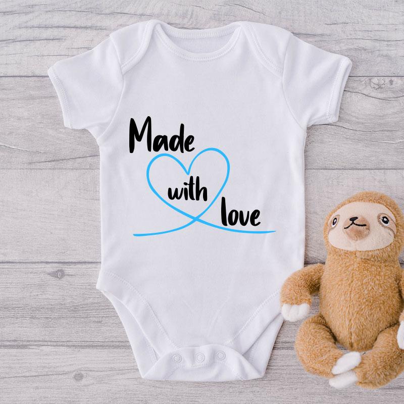 Made With Love-Onesie-Best Gift For Babies-Adorable Baby Clothes-Clothes For Baby-Best Gift For Papa-Best Gift For Mama-Cute Onesie NW0112 0-3 Months Official ONESIE Merch