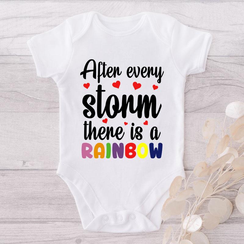 After Every Storm There Is A Rainbow-Onesie-Best Gift For Babies-Adorable Baby Clothes-Clothes For Baby-Best Gift For Papa-Best Gift For Mama-Cute Onesie NW0112 0-3 Months Official ONESIE Merch